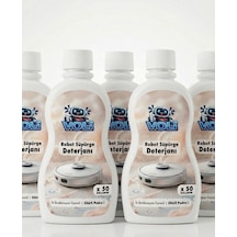 Pudra Kokusu 5 Adet Toplu Avantaj Paket Robot Süpürge Deterjanı Yüzey Temizleme Mop Solüsyonu 5x500 Ml 2'li Set