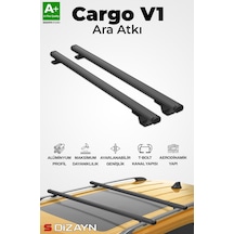 S-dizayn Mercedes C-class W203 Estate S-bar Cargo V1 Ara Atkı Tavan Taşıyıcı Barı Siyah 120 Cm 2000-2007 A+ Kalite
