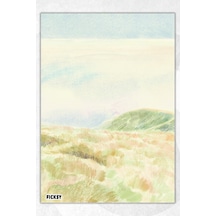 A5 Çiçek Bloknot Çizgisiz Defter - 50 Yaprak - Memopad - Notepad - Not Defteri - Not Kağıdı - 3037 Çok Renkli