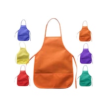 Mavi Çocuk Önlüğü Çocuk Yemek Pişirme - Boyama - Erkek Kız Çocuklar İçin Oyun Önlükleri