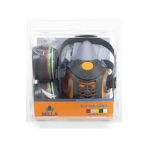Milla Vulkano Maske Kiti Yarım Yüz Maskesi Abek1p3 Filitre