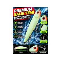 7 9 Cm At Çek Balık Biçimli Olta Ürünü Fosforlu Beyaz Kırmızı Başlı 3d Gözlü Keskin Üçlü Iğneli