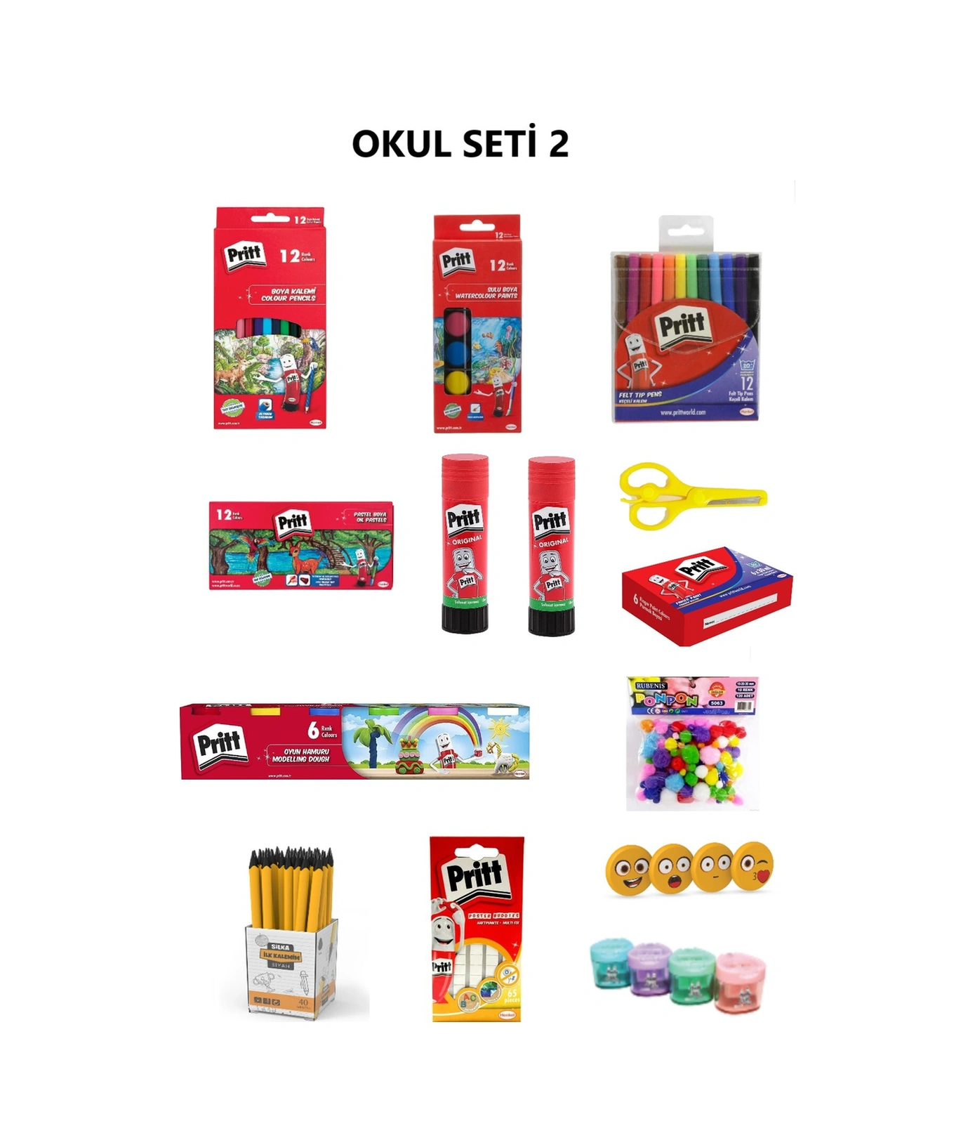 Boyama Seti 2 Pritt- Rubenis- Silka-mas