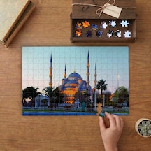 Sultanahmet Camii Tasarımı 240 Parça Ahşap Puzzle Ahşap Kutuda Mpy50002