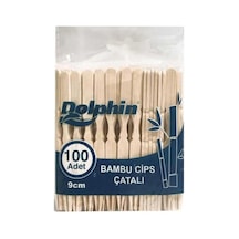 Ahşap Bambu Cips Kokteyl Çatalı 9 Cm 100 Adet Diğer