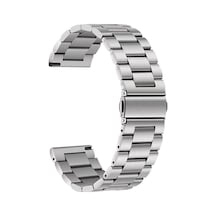 P197 Gümüş Cns- Band-04 22mm Metal Kordon-gümüş Galaxy Watch 46mm İle Uyumlu Çok Renkli