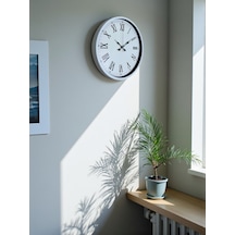 36 Cm Beyaz Roman Rakamlı Duvar Saati Çok Renkli 68355510