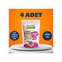 Sterilised Instinct Sığır Etli Yaş Kedi Maması 4 X 100 Gr