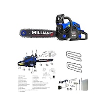 Millian MLN-MS-361 52CC 3.2HP Benzinli Testere Ağaç Odun Dal Kesme Makinesi