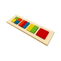 Bak Gel Al Ahşap Parçalı Kare Geometrik Şekillerle Öğrenme Eğitic