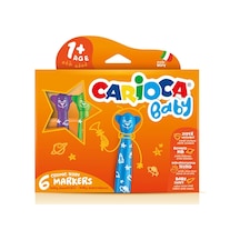 Teddy Jumbo Bebek Yıkanabilir Keçeli Boya Kalemi 6lı 2 Adet