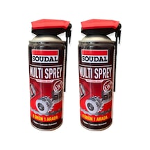 Soudal Multi Sprey Kobra Başlıklı Kir Pas Sökücü Bakım Spreyi 2 x 400 ML