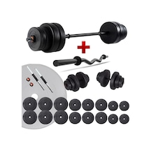 Spor 108 Kg Z Bar Halter Seti Ve Dambıl Seti Ağırlık Fitness Seti