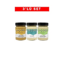 Laçoko Çifte Kavrulmuş Parçacıklı Fıstık Az Kavrulmuş ve Az Kavrulmuş Parçacıklı Fıstık Ezmesi 3 x 320 G