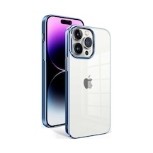 Apple Uyumlu iPhone 14 Pro Max Kılıf Zore Kenarları Renkli Arkası Şeffaf Sun Sert Kapak