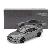 Mini Gt Nissan Skyline Gt-r Dark Metal Gray Nısmo Bcnr33 Crs Version 1128 1/64