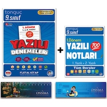 Tonguç Akademi 9. Sınıf 1. Dönem Yazılı Notları - 1. Dönem Yazılı Denemeleri Set - Süper İkili 2 Kitap