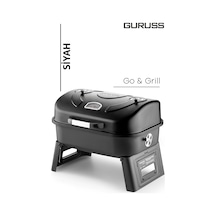 Guruss Go & Grill Barbekü Mangal Siyah Model:grs31