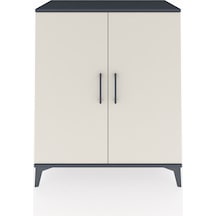 Hyperion Şifonyer 2 Kapaklı 88x44x106 Antrasit-aytaşı Antrasit