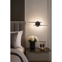 Sare Aplik Modern Tasarım Bronz Renk - Gün Işığı Ledli Banyo - Mutfak - Salon Led Duvar Aplik
