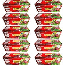 İlka Şeffaf Mutfak Rulo Streç Film Folyo - 30 Cm. X 500 Metre - Gıdaya Uygun - 10 Paket