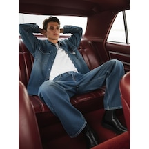 Ltb Steven Oversize Orta Mavi Jean Gömlek Orta Mavi L
