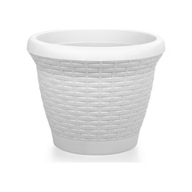 Serinova Hasır Saksı 10 Lt Beyaz