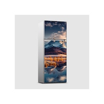 Gece Şehir Manzarası Buzdolabı Kaplama Sticker Kendinden Yapışkanlı Folyo 75x200 Cm
