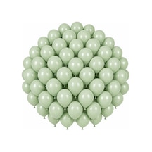 Yeşil Renk Lateks Makaron Balon 30 Cm - 50 Adet