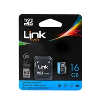 Linktech LMC-M104 16 GB MicroSDHC 30 MB-S HD Class 10 Hafıza Kartı + Adaptör