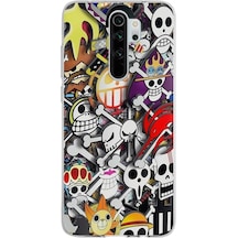 Xiaomi Redmi Note 8 Pro Uyumlu Kapak Anime Tasarımlı Şeffaf Silikon Kılıf Şeffaf