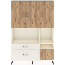 Arges Dolap 7 Raflı 2 Çekmeceli 4 Kapaklı 132x30x195 Aytaşı-ç... Aytaşı