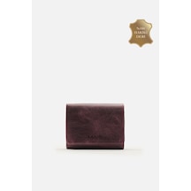 Mafi Magnetic Hakiki Deri Mıknatıslı Unisex Cüzdan Zarif Ve Güvenli Tasarım Bordo
