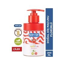 Doğal Çilekli 2 Yaş Ve Üzeri Florürlü Diş Macunu Pompalı 200 Ml Temel Bakım