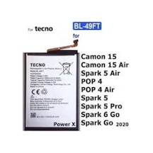 Senalstore Tecno Spark 5 Pil Batarya Bl-49 Ft