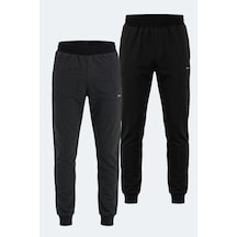 Slazenger Rajko 2 Li Set Erkek Eşofman Altı Siyah - Antrasit