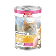 Bio Petactive Nutritive Life Tavuklu Yavru Kedi Konservesi 400 Gr