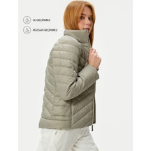 Koton Şişme Outdoor Mont Dik Yaka Cep Detaylı Fermuarlı Taş 4wak00338ew 4WAK00338EW080 Taş