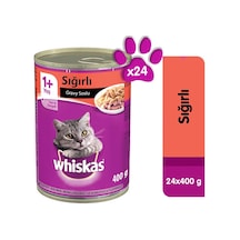 Whiskas Biftekli Konserve Yetişkin Kedi Maması 24 x 400 G