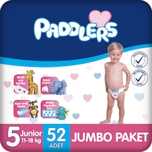 Bebek Bezi 5 Numara Junior (11-18 Kg) 52 Adet – Jumbo Paket, 12 Saat Kuruluk