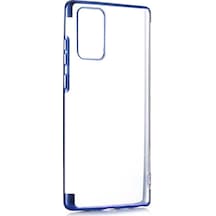 Galaxy Note 20 Ultra Kılıf Ince Köşeleri Renkli Şeffaf Silikon