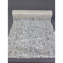 Pvc Küpür Dantel Raf Ve Dolap Örtüsü Runner Beyaz Kprhp033w 50 X 100