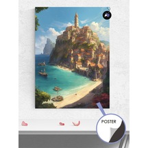 İtalya Amalfi Poster - Afiş - Dekoratif Duvar Posteri