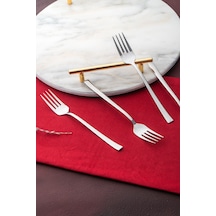 Karat Moon 6 Lı Çelik Tatlı Çatal Takımı