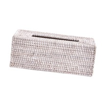 Suntek Rattan Mendil Kutusu Düzenleyici Tutucu Kılıf Beyaz