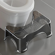 Willowhaven Transparent Su Basması Modern Yüksek Tuvalet Taburesi Kaymaz Güvenli Şeffaf