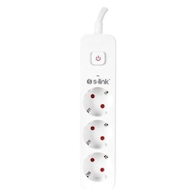 S-link 1.5m 3 Lü Anahtarlı Akım Korumalı Priz 3x1.5mm 750 Joule Spg301s Diğer