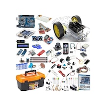 Arduino Uno Full Başlangıç Seti 2wd Robot Araba 113 Parça 377 Adet