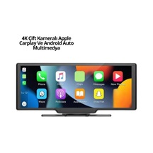Mey İthalat Honda Civic, Jazz, Hr-v, Cr-v, Nissan Qashqai, Micra, Juke,uyumlu Kablosuz Carplay & Android Auto Multimedya Geri Görüş Kameralı Çok Renkli
