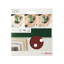 Eksantirik Zımpara Kağıdı 6'lı Set, 125 Mm 60/120/240 Kum 8 Delik